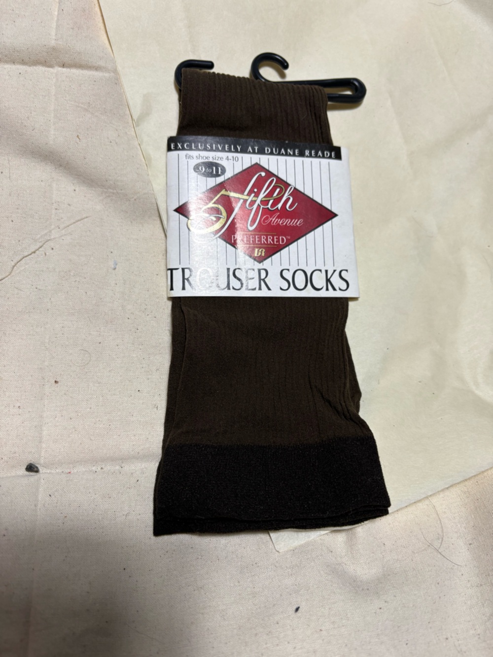 Fifth Avenue Women's Brown Trouser Socks - Classic Ribbed Dress Socks